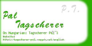 pal tagscherer business card